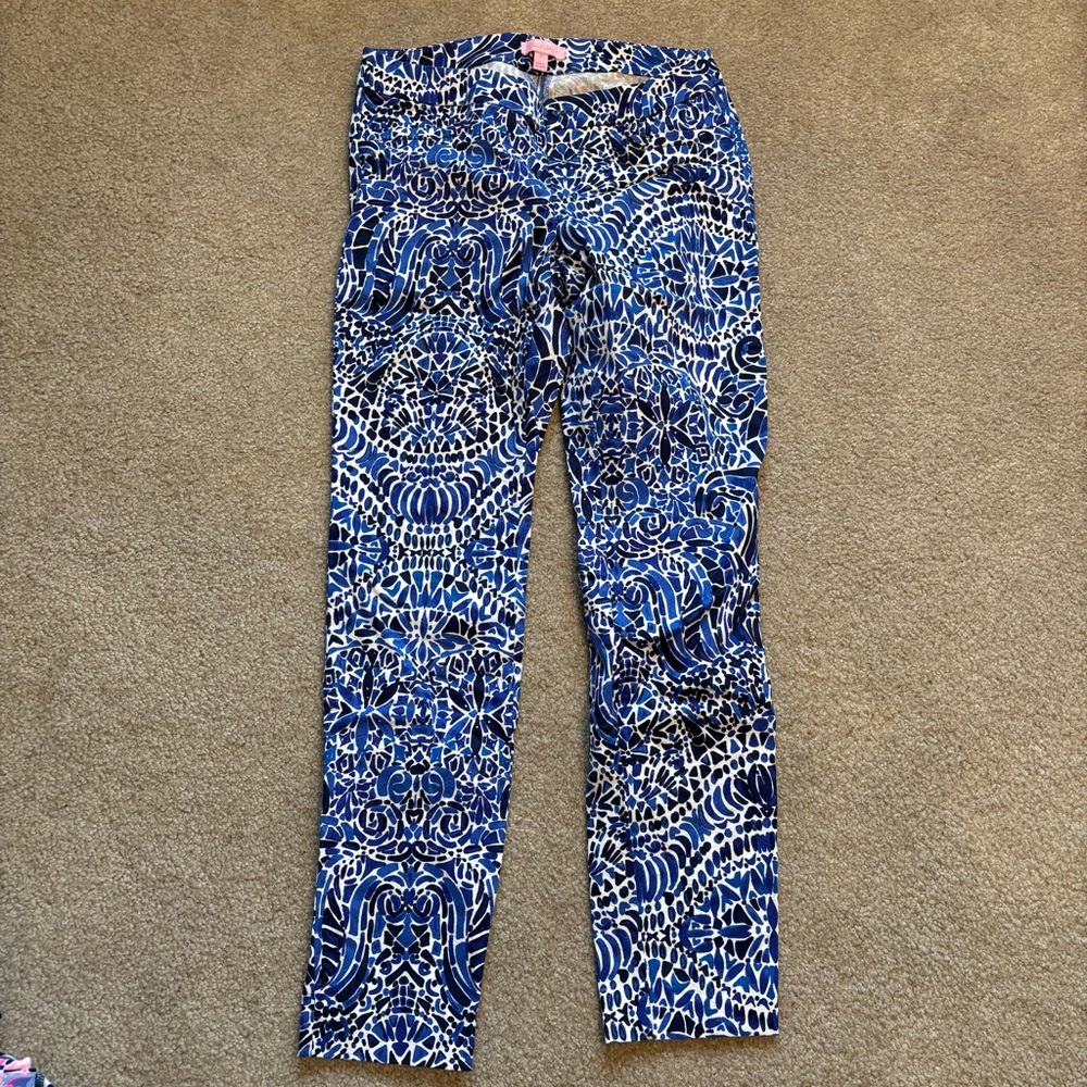 Lilly Pulitzer Kelly Pant - Navy Taverna Tile